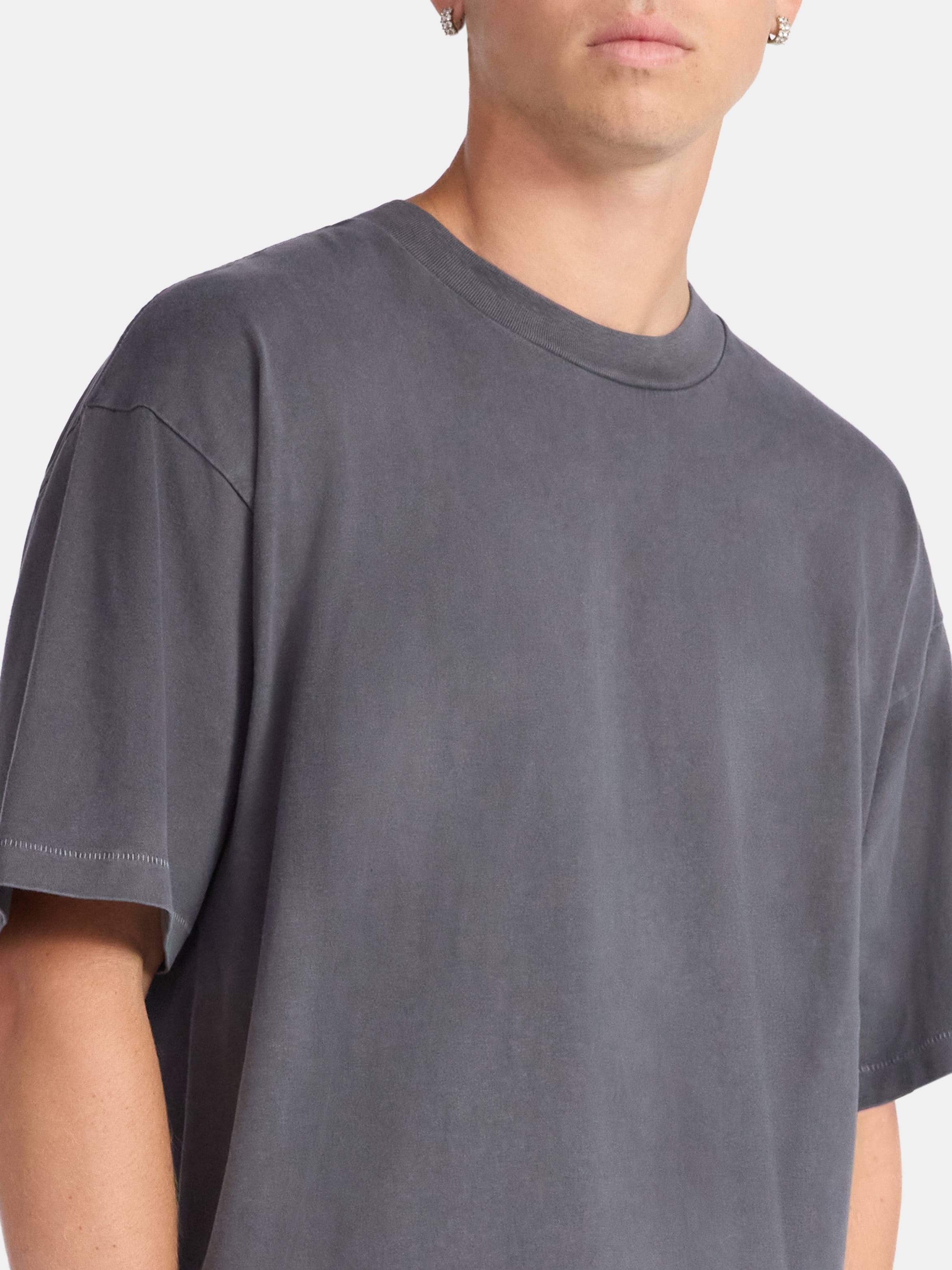 No Boundaries All Gender Cotton Oversize Tee with Short