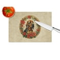 thumbnail image 2 of Bloodhound Christmas Flowers Glass Cutting Board 12 in x 15 in, 2 of 5