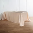 thumbnail image 2 of BalsaCircle 90" x 156" Satin Rectangular Tablecloth Beige, 2 of 8