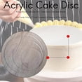 thumbnail image 2 of Acrylic Round Cake Disk Set - Cake Discs Circle Base Boards with Center Hole - 2 Comb Scrapers (4 Patterns) & Dowel Rod,1 set * Cake Disk,Transparent color, 2 of 9