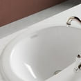 thumbnail image 5 of DV-1DS0120 20'' x 17'' White Oval Vitreous China Drop-in Bathroom Sink with Overflow, 5 of 13
