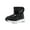Black, variant on AnuirheiH Little Kid Snow Boots For Boys Girls Kids Outdoor Winter Shoes Cotton Boots