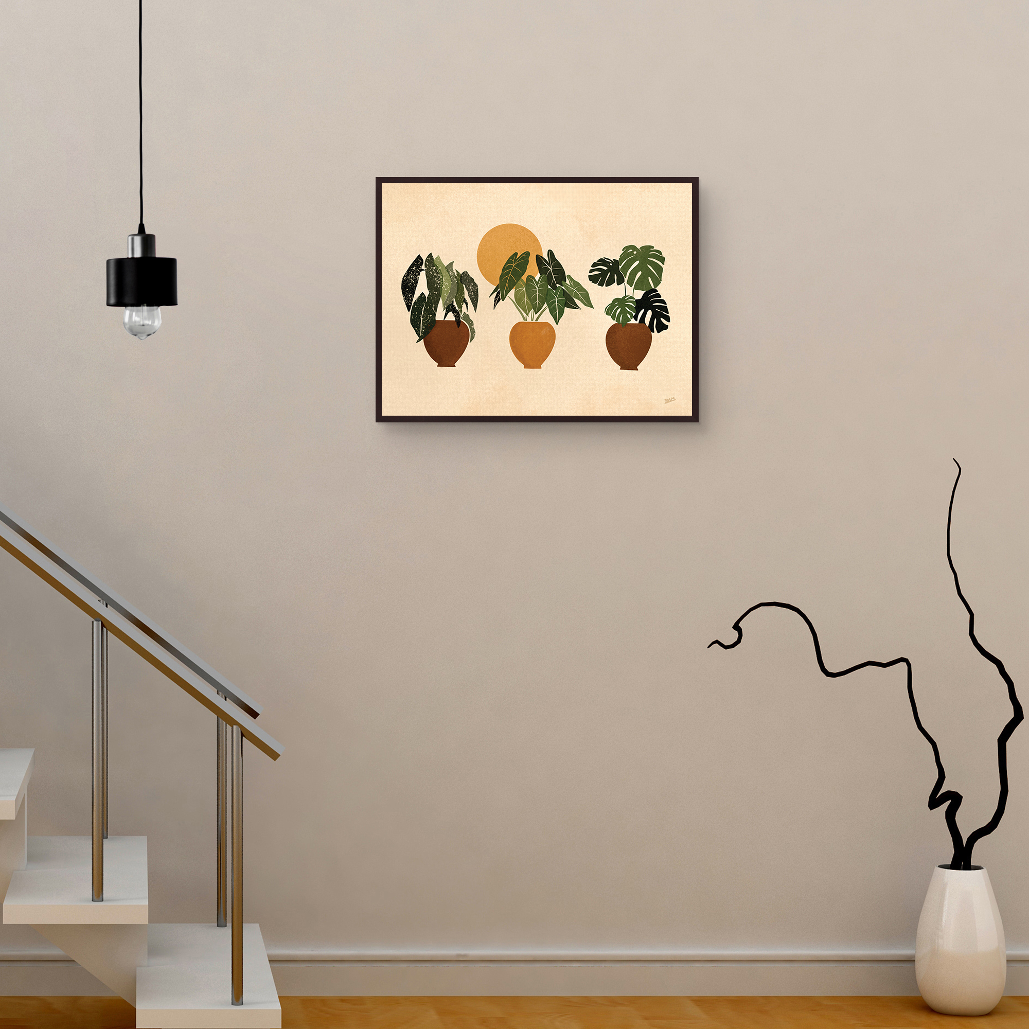 Houseplants II by Bria Nicole Framed Canvas Art Print