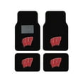 thumbnail image 2 of Wisconsin Badgers 4 Pc Carpet Floor Mats And 2 Chrome License Plate Frame With 2 Seat Covers, 2 of 2