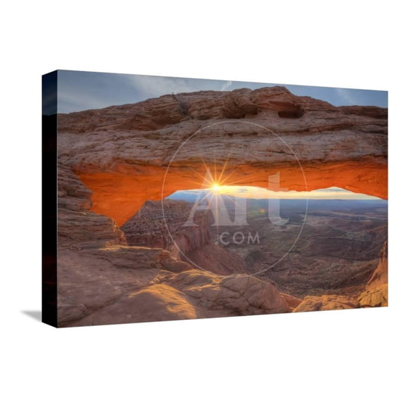 Morning Sun at Mesa Arch, Canyonlands, Southern Utah, Scenic Stretched Canvas Wall Art by Vincent James Sold by ArtCom