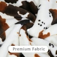 thumbnail image 3 of Brown Cow Print Blanket Twin Size Plush Fleece Fuzzy Lightweight Warm Cow Blanket Soft Microfiber Flannel Cozy Cow Print Throw Blanket Couch Bed Sofa All Seasons 60 x 80 in Cow Gift, 3 of 6