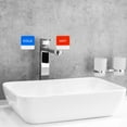 thumbnail image 6 of Uxcell Self Stick Hot/Cold Water Label, 4 Pairs/8 Pack Acrylic Square Shape Sticker Signs for Faucets Sinks, Red/Blue, 6 of 6