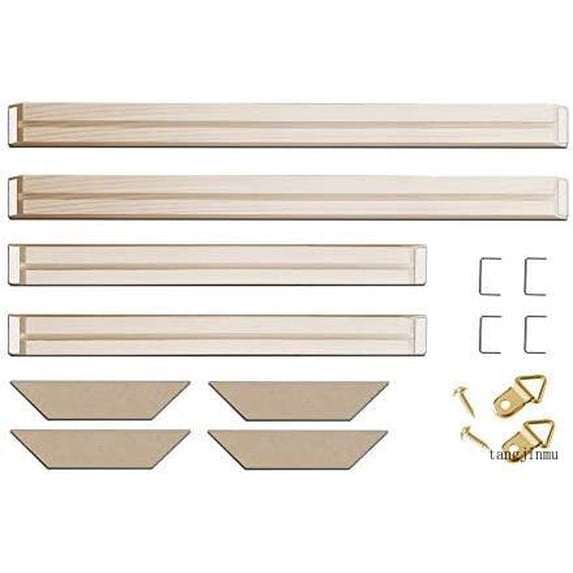 DIY Solid Wood Canvas Frame Kit 12 X28 Inch For Oil Painting & Wall Art - Customized Wooden Art Frames For Paintings & Canvases - Easy To Build Canvas Stretching System - Framed Picture Accessories