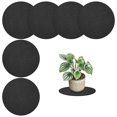 thumbnail image 1 of Uxcell 6-Pack Plant Coasters Mat Reversible 4 Inch Felt Round Absorbent Fabric, 1 of 6