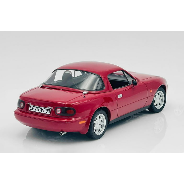 1989 Mazda MX-5 Miata Convertible, Red - Norev 188020 - 1/18 Scale
