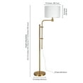 thumbnail image 3 of Evelyn&Zoe Industrial Metal Height-Adjustable Floor Lamp, 3 of 9