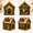 D, variant on Christmas Snowman Bead Art House Kit 3D Pearl Craft Ornament for Tree Tabletop Mantel Shelf and Indoor Winter Decor 5.7 in