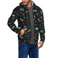 thumbnail image 2 of Kdxio Gamepads Print Men Hoodies Casual Hoodies for Men with Zip Pockets Full Zip Long Sleeve Sweatshirt Sports Hooded Jacket-3X-Large, 2 of 5