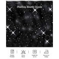 thumbnail image 5 of Starry Sky Wrap Around Bed Skirts for King Bed 16" Drop,Bed Skirt with Adjustable Elastic Belt Dust Ruffle Bed Valance for Bedroom Hotel Modern Black Abstract Dots Stars Aesthetic Bed Frame Cover, 5 of 7