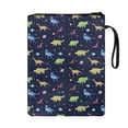 thumbnail image 2 of HELLHERO Dinosaur Pattern Gift Book Organizer Bag with Lightweight Zipper Polyester for Students Journal Bible Carrier Tote Bag Washable 11.4 X 8.66 Inch, 2 of 7