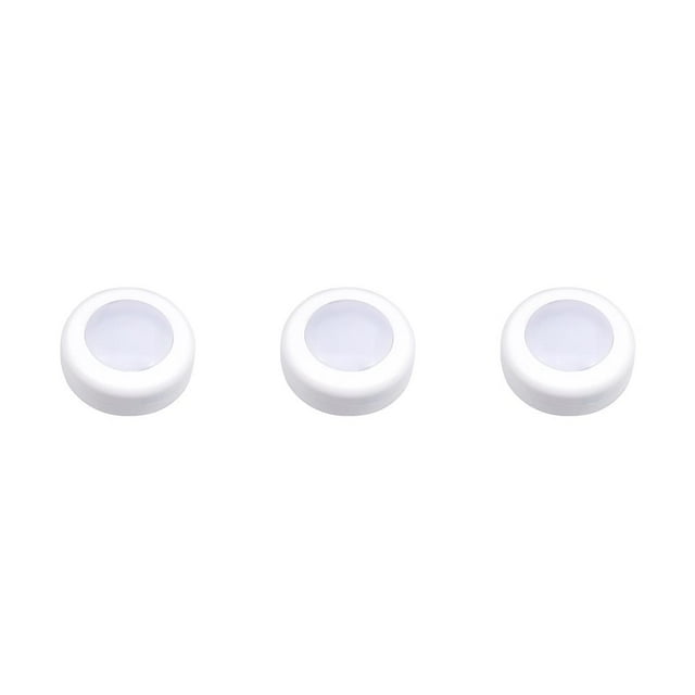 jesticaly LED Closet Cabinet Light Remote Control Dimmable Colorful 30lm Kitchen Wireless Stair Lamps Sensor Home Hallway Night No.01 3Set