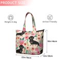 thumbnail image 4 of Dachshund and Flower Travel Tote Bags for Women Carry On,Large Weekender Bags for Women Travel,Multi Functional Duffle Bag for Work,Shopping,Sports, 4 of 5
