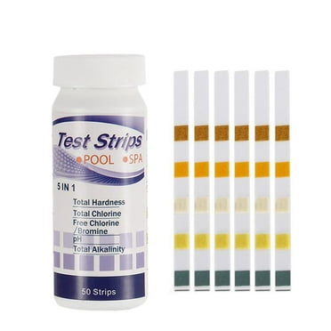 50 X Chlorine Dip Test Strips Hot Tub Swimming Pool Hard Water PH Tester Pape оθ V6K8