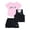 Black, variant on Girls' Athletic Tank Top, Tee and Skort Set, 3 Piece, Sizes 4-16