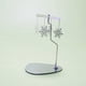 thumbnail image 1 of Candelabro giratorio, bandeja triangular redonda, romántico candelabro de acero inoxidable europeo giratorio con forma de carillón de viento para aromaterapia, para decoración de fiestas en el hogar,, 1 of 5