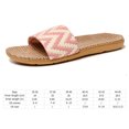 thumbnail image 2 of HUISZJ Linen Slippers Casual Beach Slippers Non-slip for Indoor Outdoor Daily Shoes （Pink 37-38）, 2 of 10