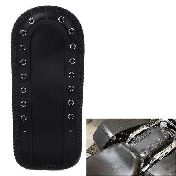 NS Motorcycle 3-Hole Soloseat, Leather Rivets Style Rear Mudguard Bib Solo Seat for Touring Electra Glide, Road Glide, Street Glide, Ultra Limitedc