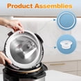 thumbnail image 6 of Deally 3 Pack Silicone Sealing Rings for Instant Pot 6 Qt, Inner Pot Seal Ring, Replacement Seal Gasket, Food-Grade Silicone Sealing Rings, 6 of 7