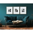 thumbnail image 6 of Kate and Laurel Calter Modern Wall Picture Frame Set, Silver 16x20 matted to 8x10, Pack of 3, Portrait Photo Frames for Wall Display, 6 of 6