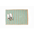 thumbnail image 3 of Rectangle Rug Natural Jute Rug Hand Braided Beige and Turquoise Color Area Rug, 3 of 5