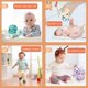 thumbnail image 4 of 2026 Baby Car Toys For 6 To 12 Months, Infant Soft Rubber Push And Go Vehicles, Toddler Rattle Roll Car Friction Powered Truck Toy, 4 of 5