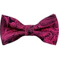 thumbnail image 1 of LAICAIW Solid Banded Adjustable Length Pre-tied Boy's Bow Tie, 1 of 7