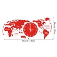 thumbnail image 3 of World Map Wall Clock Home Bedroom Wall Personality Wall Clock Wind up Kitchen Timer with Loud Ring Crock Pot with Timers Dealer Button Metal Kitchen Timer Digital with Clip Study Timer 24 Hour Timer, 3 of 4