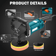 6Inch Buffer Polisher for Car Detailing 3600 Variable Speed , Auto