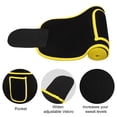 thumbnail image 4 of Unique Bargains Spandex Waist Sweat Band Waist Trimmer Belt Tummy Tuck Belts Strengthen Tummy During Exercising Yellow, 4 of 6