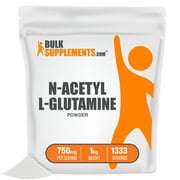 BulkSupplements.com N-Acetyl L-Glutamine Powder, 500mg - Post Workout (1 Kilogram)