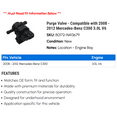 thumbnail image 2 of Purge Valve - Compatible with 2008 - 2012 Mercedes-Benz C300 3.0L V6 - Beck Arnley, 2 of 2