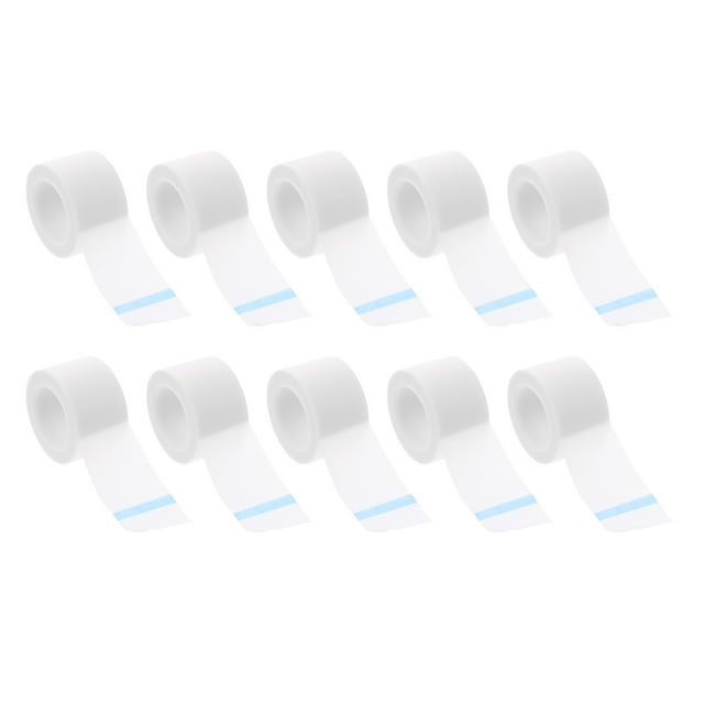 10 rollos de cintas médicas desgarrables, cintas para apósitos y cintas adhesivas sensibles a la presión.