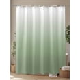 thumbnail image 4 of Shower Curtain Ombre Sage Green Shower Curtains for Bathroom, Waterproof Polyester Shower Curtain Set with Hooks, Extra Long 72" x 78" Gradient Color, 4 of 6