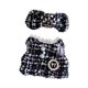 thumbnail image 1 of Ropa de muñeca de peluche de 15 cm, conjunto de vestido y falda para muñecas, disfraces de bricolaje, accesorios para fotos, ropa de muñeca de dibujos negro, 1 of 7