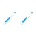 thumbnail image 3 of Matsuzay 2 en 1 cepillos de limpieza de ranuras de ventana teclado sanitario hogar azul/púrpura cocina multiusos herramientas de limpieza azul Azul 2piezas, 3 of 6