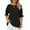 Black, variant on XWSHYW Summer Tops for Women 2025 Summer Tops for Women, Round Neck Shirts Short Sleeve Tops Solid Loose Tunic Tops, Sizes S-2XL