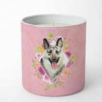 Carolines Treasures CK4139CDL Eastern German Shepherd Soy Candle 10 oz Decorative Gift Scented Soy Candles for Home Pink