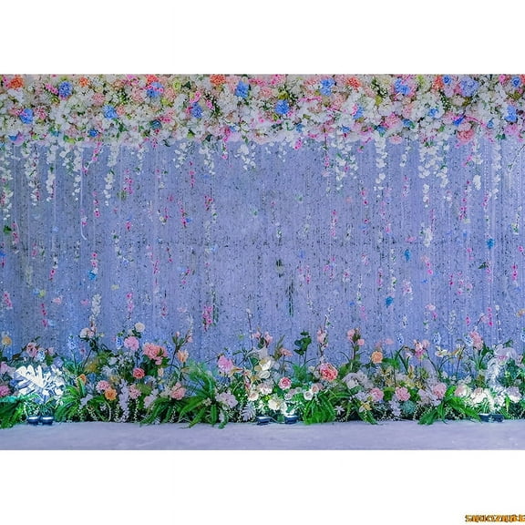 Multi Colors Pink Red Flowers Wall Photography Backdrops Valtine's Day Roses rate Bouquet Wedding Sce Background FL-03