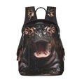 thumbnail image 1 of Disketp Playful Baby Hippo Splash Mochila Ligera e Impermeable, Mochila de Día Resistente para Viajes, Senderismo y Uso Diario para Hombre y Mujer, 1 of 7