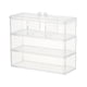 thumbnail image 3 of Estuche organizador de cosméticos portátil de oficina, acrílico transparente, para baño, con tapa. B, 3 of 9