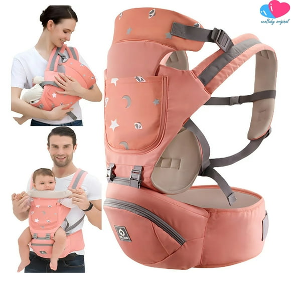 Canguro Portabebé Ergonómico con Asiento en Cintura Suave Para Bebés 0+36 Meses