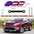 povtii TriColor Grille Decor AIF4 Badge, Personalized Creative Grille