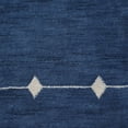thumbnail image 5 of Rugsotic Carpets Hand Knotted Wool Area Rug 6'x9' Blue Geometric Rectangle Indoor Rug for Living Room, Bedroom Antimicrobial L00532, 5 of 6