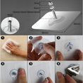 thumbnail image 6 of XIBUFE 8Pcs 6Mm Adhesive Wall Hook Screw Style No Drill Mount for Bathroom Kitchen and Home Strong Hold Non Trace Installation for Hanging Storage, 6 of 7