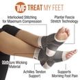 thumbnail image 2 of Planter Fasciitis Compression Socks - Relieve Morning Foot Pain, Swelling & Edema – Improves Circulation, Achilles Heel Spurs & Plantar Fascitis Ankle Sock Orthopedic By Treat My Feet FDA XXL, 2 of 9